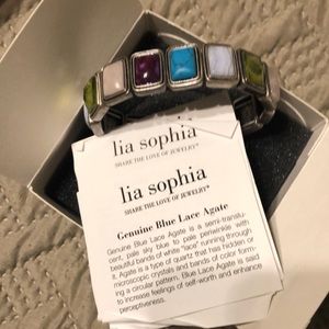 Lia Sophia multi jeweled bracelet
